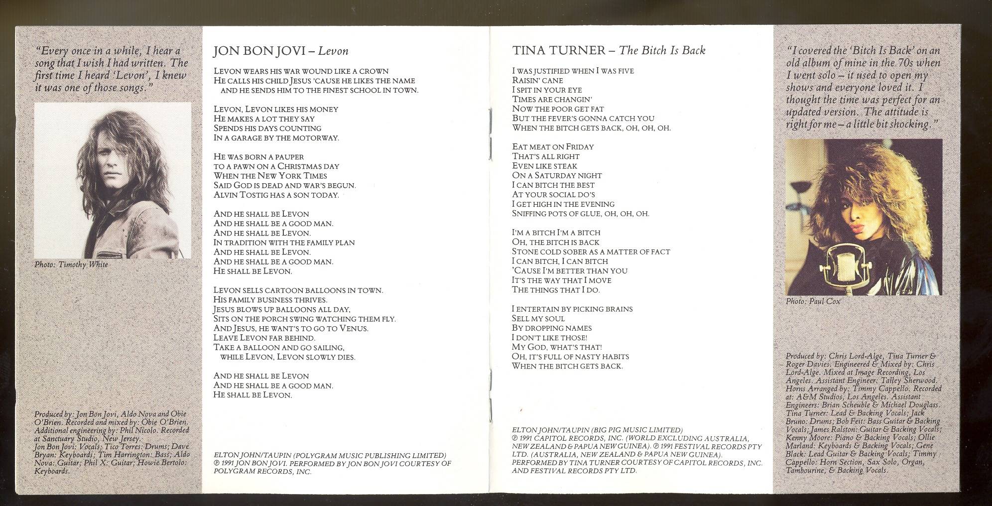 Elton John Two Rooms Celebrating the Songs of Elton John and Bernie Taupin : Booklet 6